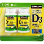 Kirkland Signature Vitamin D3 1000 IU (25 mcg) - 720 Tablets (Twin Pack)